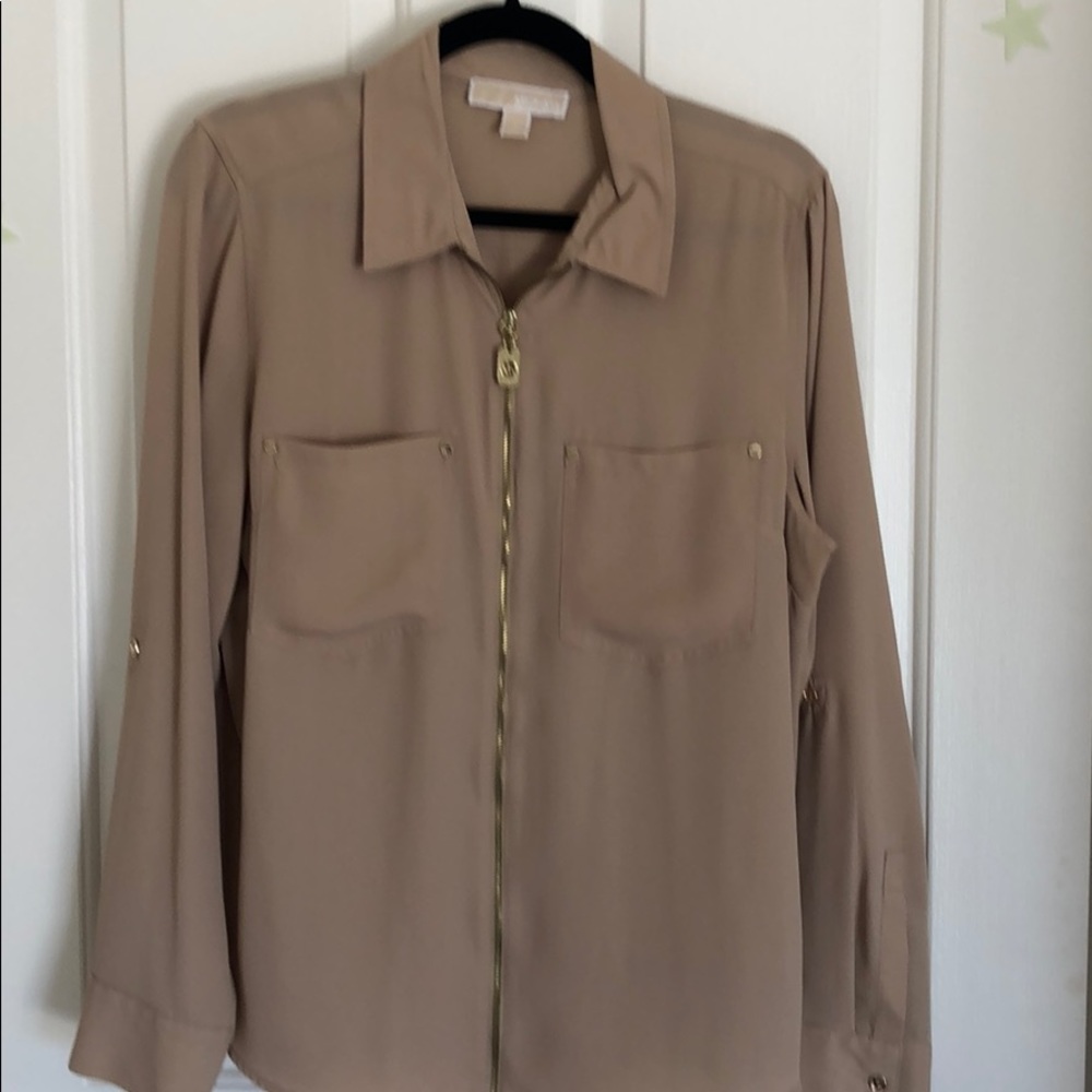 Zip up blouse